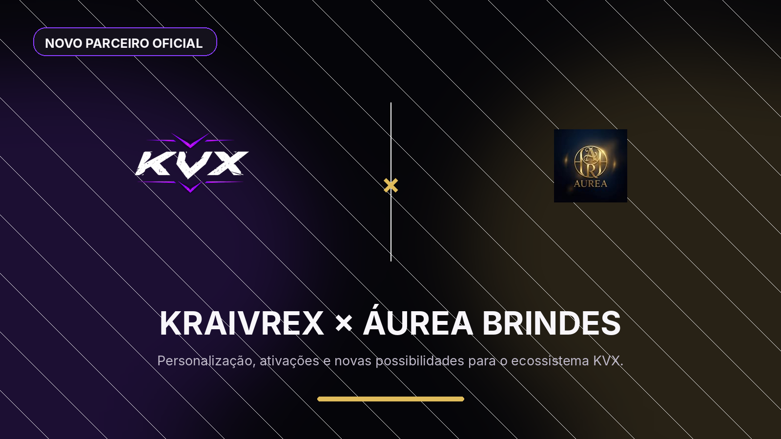 KRAIVREX anuncia parceria oficial com a Aurea Brindes